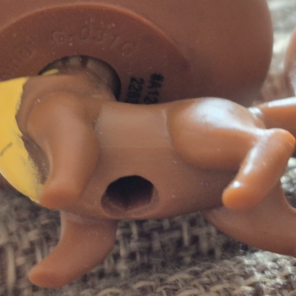 Littlest Pet Shop Authentic # 3033 Brown Rainbow Swirl Glitter Cat G4 Green Eyes - Picture 3 of 9